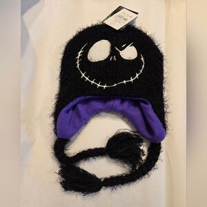 Disney Nightmare Before Christmas Laplander Beanie Hat - Jack Skellington